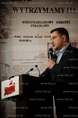 Gdansk. Sala BHP Stoczni Gdanskiej. Spotkanie zorganizowane...