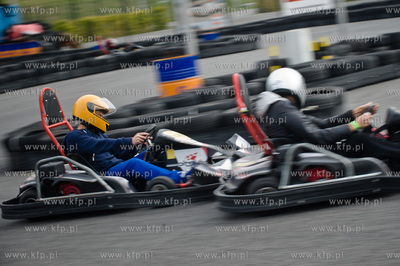 Gdansk. Stadion PGE Arena. Tor gokartowy PitStop. Pierwsze...