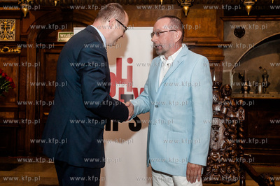 Gdansk. Dwor Artusa. Uroczystosc wreczenia Nagrod Prezydenta...