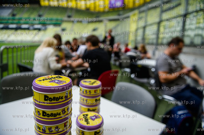 Gdansk. Stadion PGE Arena. Bicie rekordu Polski w jednoczesnej...