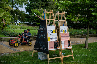 Park Połnocny w Sopocie. Festiwal Literacki Sopot....