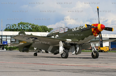 Gdansk, Rebiechowo Nz. North American P-51D Mustang...
