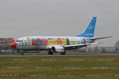 Gdansk , Rebiechowo Nz. Samolot Boeing 737 linii Norwegian...