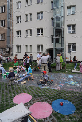 Podworko kamienicy przy Placu Grunwaldzkim 16 w Gdyni...