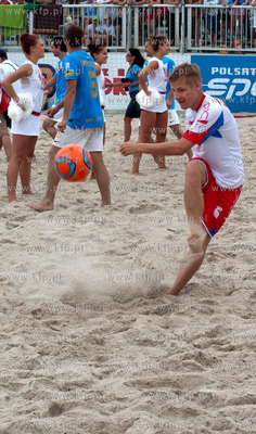 Mecz gwiazd w ramach Finalu Mistrzostw Plazowej Pilki...