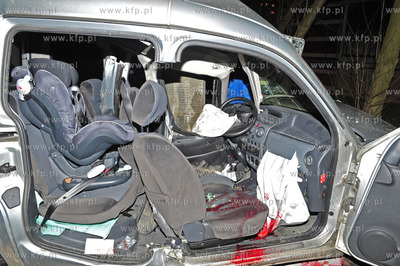 Sopot. Ulica Malczewskiego.  Wypadek samochodowy. Okolo...