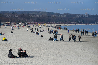 Sopot. Wiosenna pogoda spowodowała zwiększony ruch...