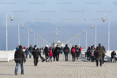 Sopot. Molo.18.02.2019 fot. Anna Bobrowska / KFP