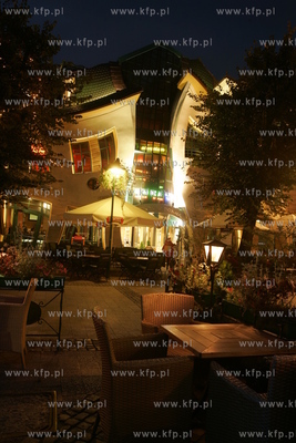 Jesienny Sopot wieczorowa pora, ul. Bohaterow Monte...