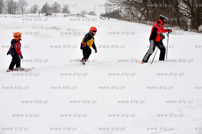 Stok narciarski w Przywidzu na Kaszubach. Na miejscu...