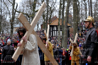 Wejherowo. Droga Krzyzowa. Inscenizacja Meki Panskiej...