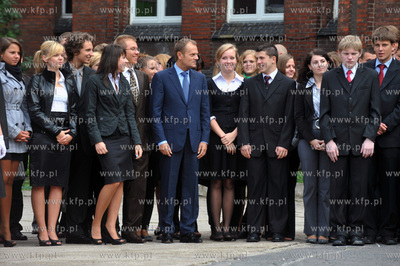 Inauguracja roku szkolnego z udzialem premiera Donalda...