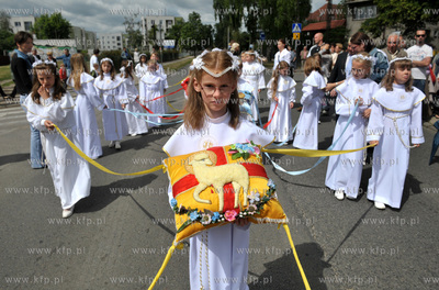 Procesja Bozego Ciala w parafii Najswietszej Maryi...