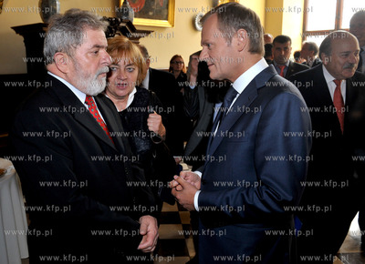 Gdansk, Dwor Artusa. Byly Prezydent Brazylii, Luiz...