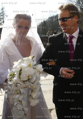 Gdansk. Katedra Oliwska. Slub Dariusza Michalczewskiego...