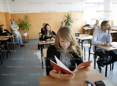 Gdansk. Liceum Ogolnoksztalcace nr. XV. Matura probna...