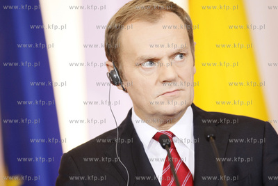 Sopot. Spotkanie premiera RP Donalda Tuska z premierem...
