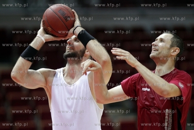 Sopot. Ergo Arena. Trening koszykarskiej druzyny narodowej...