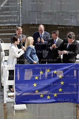 Gdansk. Symboliczne uruchomienie maszyny TBM Damroka,...