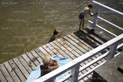 Molo i plaża w Gdańsku Brzeźnie.
06.08.2015
fot....