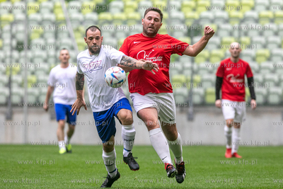 Stadion Gdańsk. Mecz towarzyski drużyn piłkarskich...