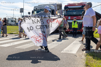 Gdańsk Letnica. Protest mieszkańców przyportowych...