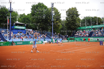 Sopot. Korty SKT. Zawody BNP Paribas Polish Open.
Nz...