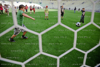 Gdansk. PGE Arena. Uroczyste wreczenie pozwolenia na...