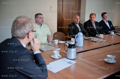 Gdansk. Urzad Wojewodzki. Spotkanie wojewody pomorskiego...