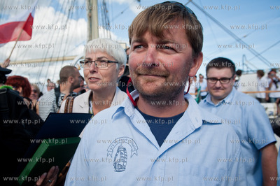 Gdynia. Uroczyste przywitanie zaglowca STS Fryderyk...