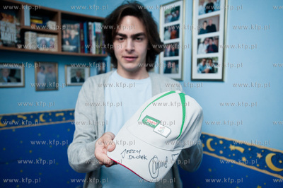 Gdansk. Przemek Szalinski, pomyslodawca akcji charytatywnej...