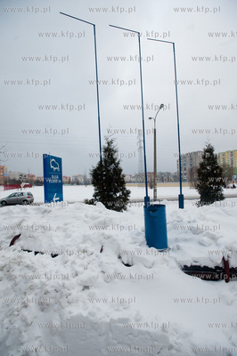 Gdansk. Chelm. Zima obfitujaca w silne opady sniegu...