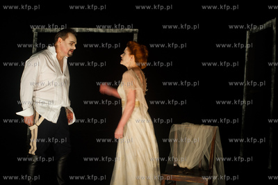 Gdansk. Teatr Wybrzeze. Proba spektaklu pt. Martwe...