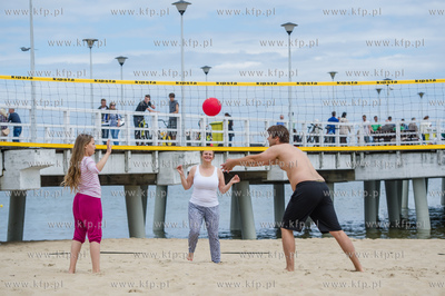Gdansk. Brzezno. Prezydent Gdanska Pawel Adamowicz...