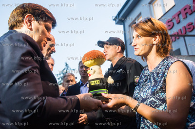 Remiza strażacka w Brusach. Wizyta Premier RP Beaty...