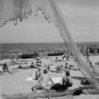 Plaża w Gdańsku Brzeźnie. 
1962
0002567z
Fot. Zbigniew...