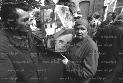 Strajk w Stoczni Gdanskiej im Lenina. sierpien 1980...