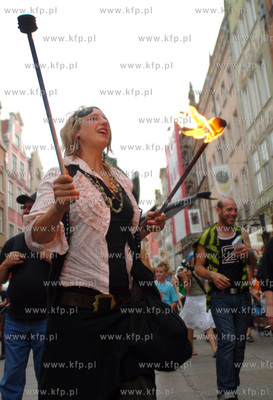 Baltic Sail 2008. Parada zeglarzy ulica Dluga w Gdansku.
11.07.2008
Fot....