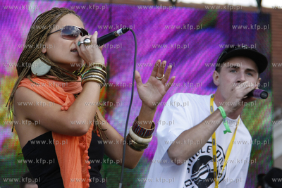 Ostroda Reggae Festiwal 2009. Na scenie Marika i Junior...