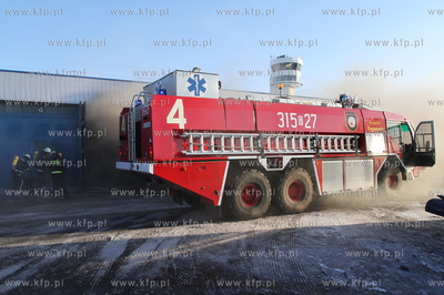 Gdansk. Rebiechowo. Cwiczenia - symulacja pozaru w...