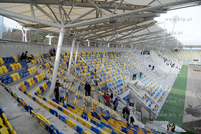 Dzien Otwarty na budowanym stadionie pilkarskim przy...