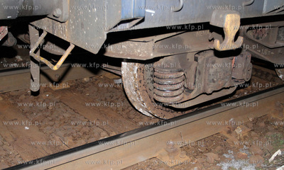 Gdansk, Wrzeszcz. Wykolejenie 8 wagonow z weglem, pociagu...