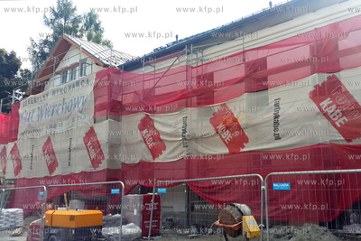 Remont budynku dworca PKP w Zakopanem. 08.08.2019 Fot....