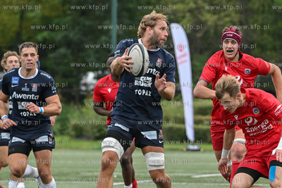 Stadion Ogniwa Sopot. Mecz rugby Energa Ogniwo Sopot...