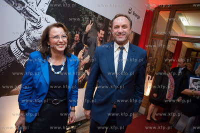 Pierwszy oficjalny polski pokaz filmu Andrzeja Wajdy...