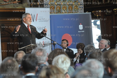 Gdansk, Dwor Artusa. Byly Prezydent Brazylii, Luiz...