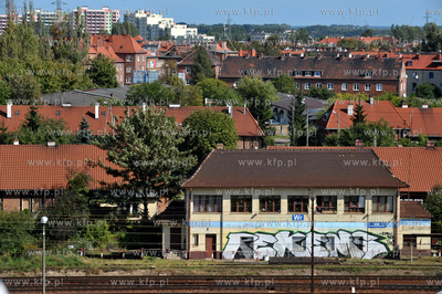Gdansk Dolny Wrzeszcz. Dzielnica domow na ul. Nad Stawem.6.09.2011...