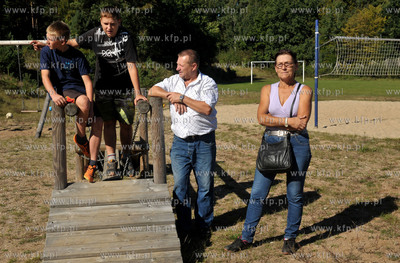 Otwarcie silowni zewnetrznej we wsi Sulmin na Kaszubach....