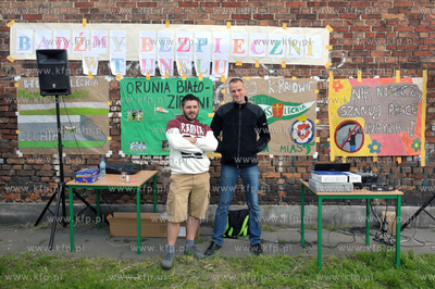 Gdansk Orunia. Akcji malowania scian tunelu na ul....