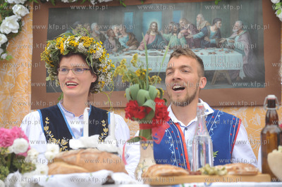 Chmielno. Kaszuby. Inscenizacja wesela kaszubskiego...